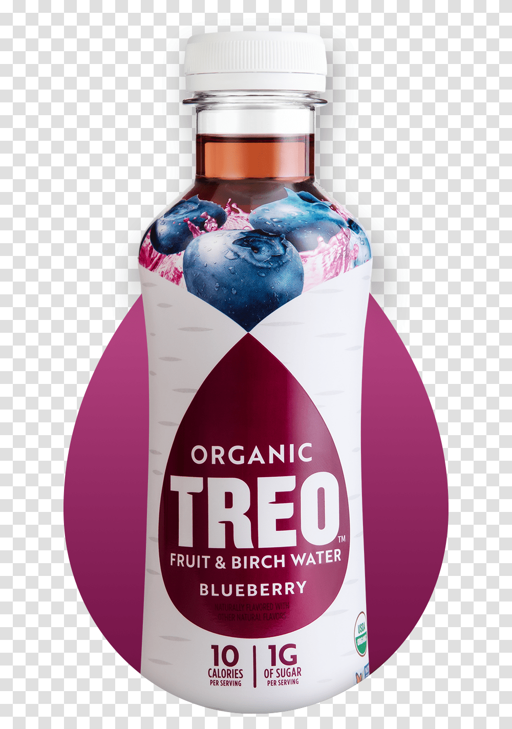 Blueberry Treo Birch Water, Bottle, Shampoo, Beer, Alcohol Transparent Png