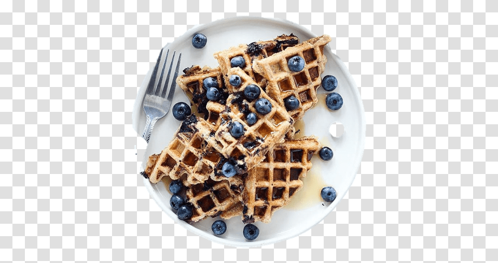Blueberry Waffles Eatrightguy's Belgian Waffle, Food, Sweets, Confectionery, Birthday Cake Transparent Png