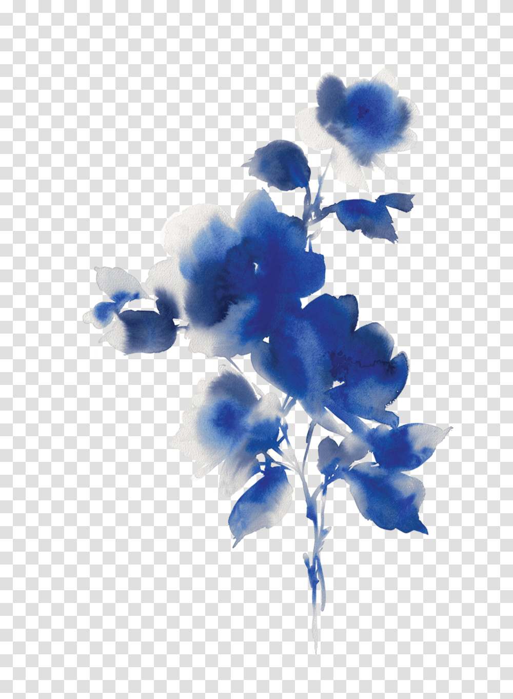 Bluebonnet Watercolor, Ornament, Pattern, Fractal Transparent Png
