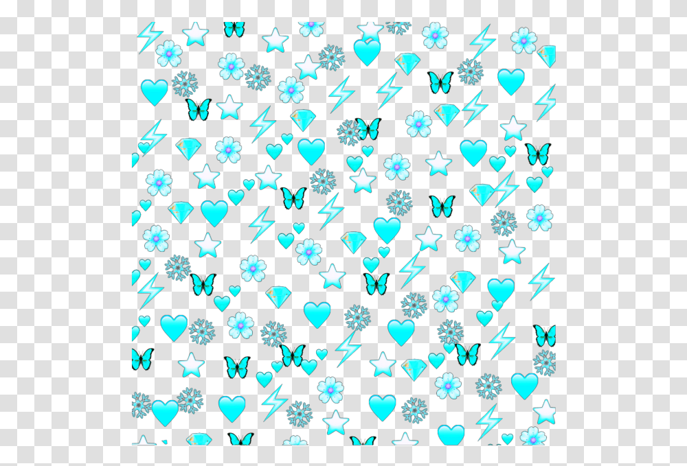 Blueemojibackground Backgrounds Heartcrownheartcrown Aesthetic Emoji Background, Confetti, Paper, Pattern, Light Transparent Png