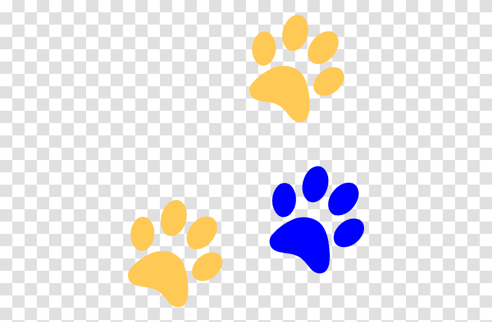 Bluegold Paw Print Clip Art For Web, Footprint Transparent Png