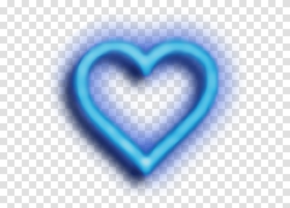 Blueheart Blue Heart Glow Clip Art Library Glowing Heart, Light, Neon, Flare Transparent Png
