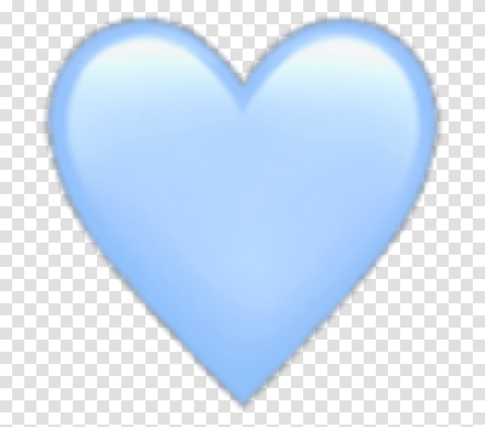 Blueheart Heart Emoji Blueheartemoji Blueemoji Pastel Heart, Balloon, Pillow, Cushion, Plectrum Transparent Png