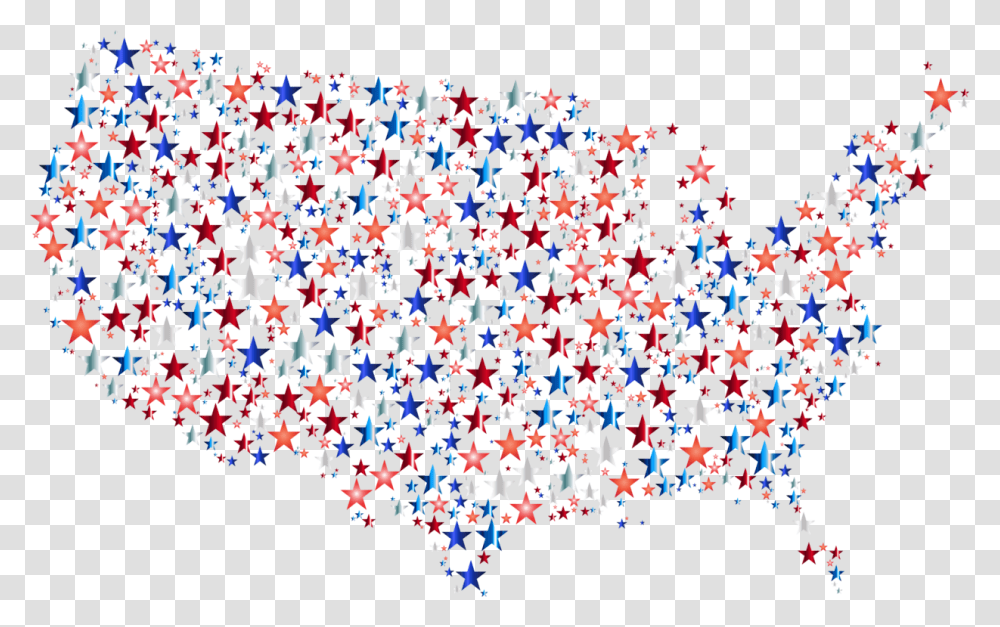 Blueheartsymmetry Prismatic Map Usa, Confetti, Paper, Light Transparent Png