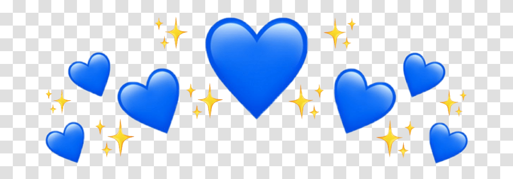 Bluejeart Blue Heart Sparkle Yellow Tumblr Glitter Blue Heart Crown, Star Symbol, Pillow Transparent Png