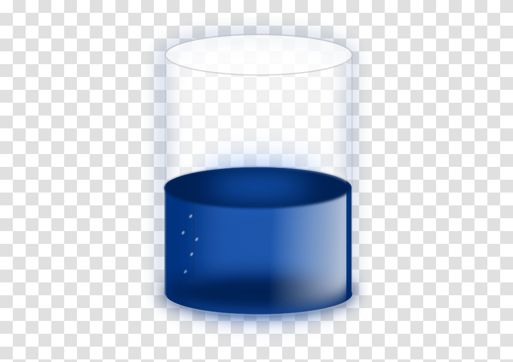 Blueliquidcylinder Half Filled Cylinder Clipart, Bottle, Beverage, Drink, Glass Transparent Png