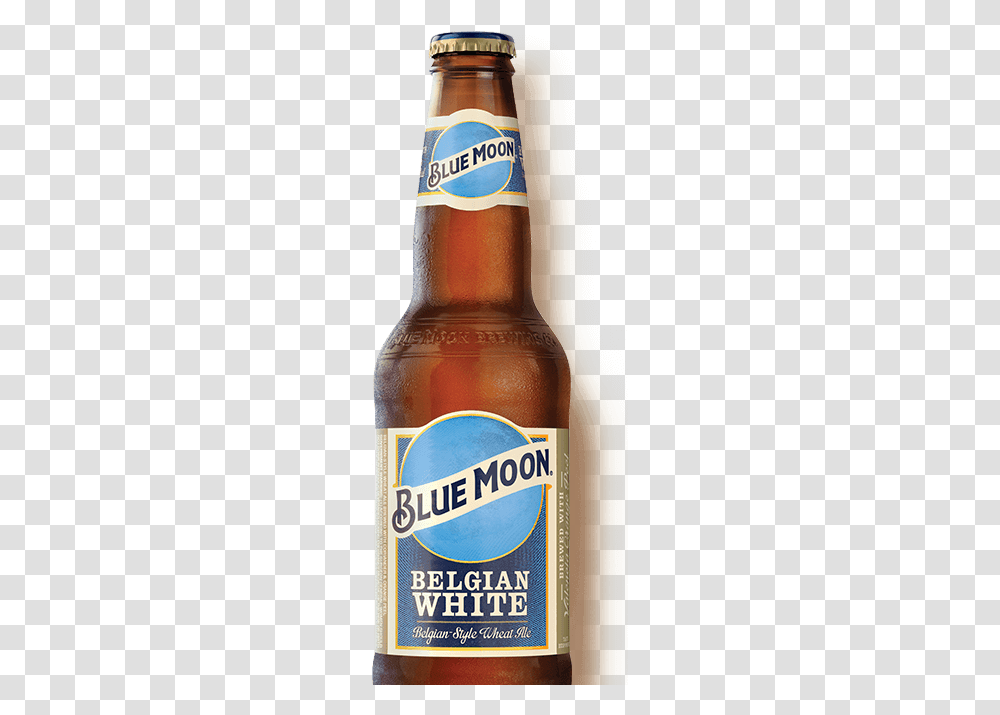 Bluemoon Belgian White Beer Bottle Blue Moon Beer, Alcohol, Beverage, Drink, Lager Transparent Png