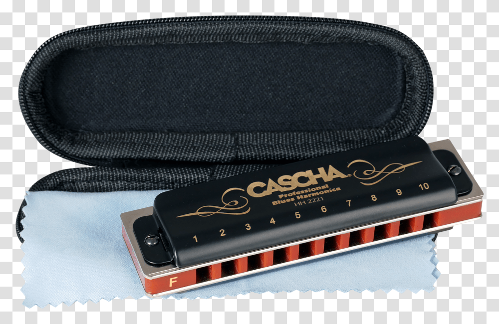 Blues Harmonica In F Diatonic Cascha Hh 2025professional Blues Key Of C With Case And Cleaning Clot, Musical Instrument Transparent Png