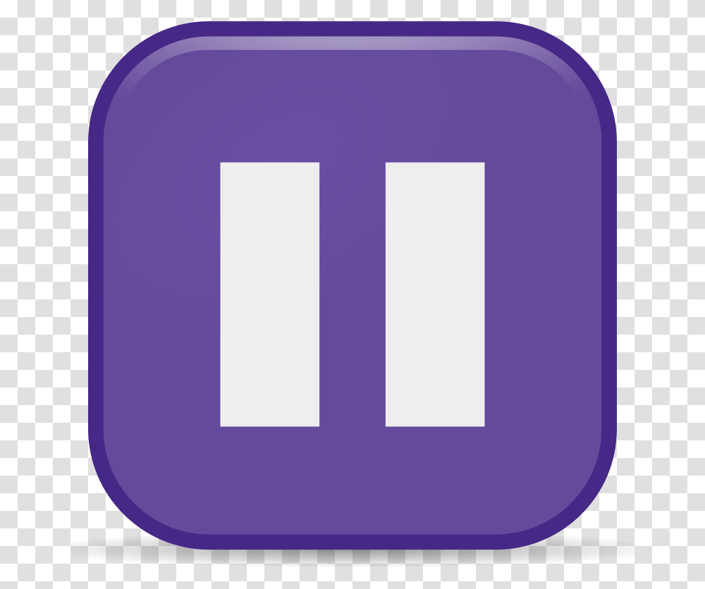 Bluesquarepurple Purple Pause Icon, Word, First Aid, Logo Transparent Png