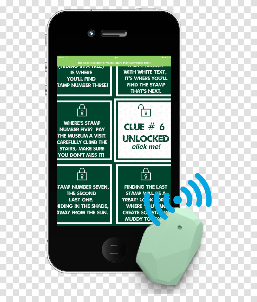 Bluetooth Ibeacon Treasure Hunts - Green Code Creative Iphone, Mobile Phone, Electronics, Text, Label Transparent Png