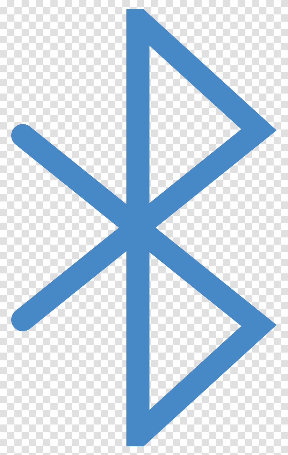 Bluetooth Icon, Emblem, Cross, Logo Transparent Png