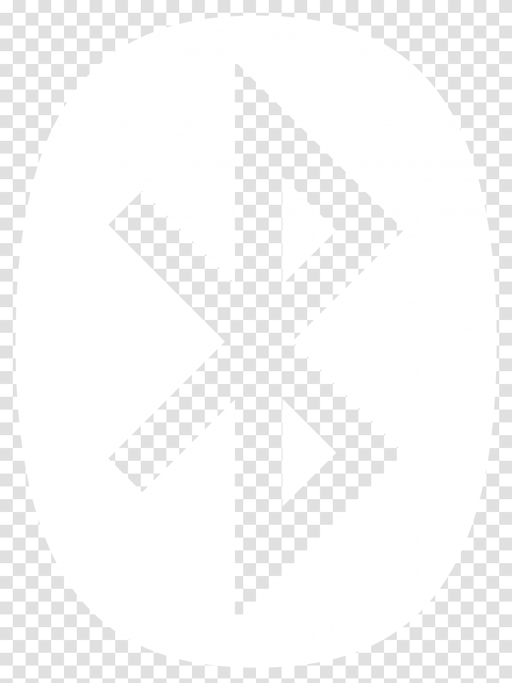 Bluetooth Logo Black And White Bluetooth Symbol White, Cross, Trademark, Stencil, Sign Transparent Png