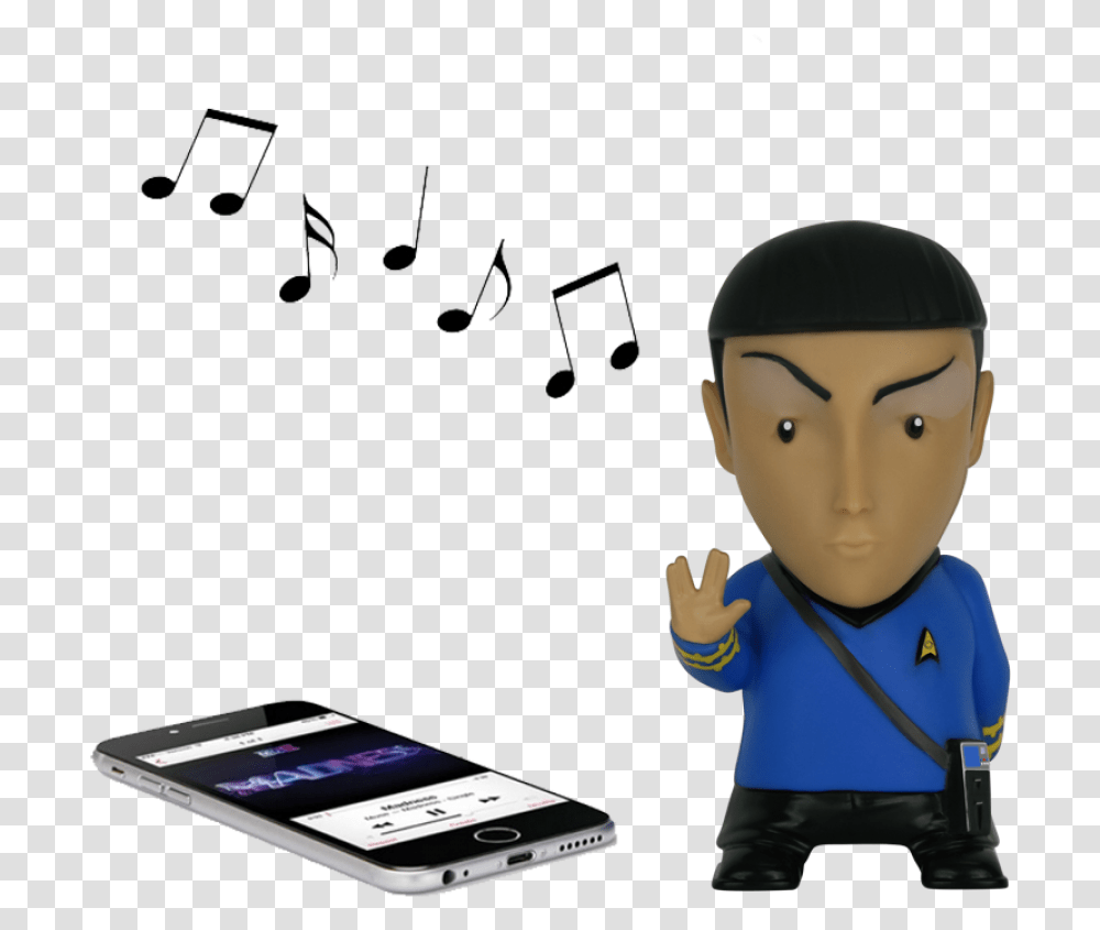 Bluetooth Speaker Mr Spock, Mobile Phone, Electronics, Cell Phone, Person Transparent Png