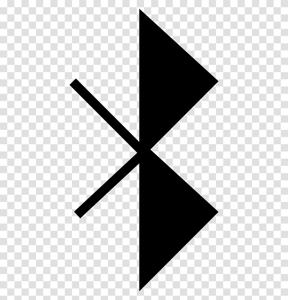 Bluetooth Symbol Icon Free Download, Triangle, Logo, Trademark, Stencil Transparent Png