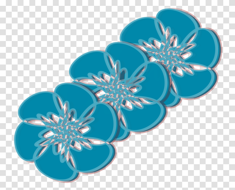 Blueturquoiseflower Flower Teal, Plant, Anther, Blossom, Pattern Transparent Png