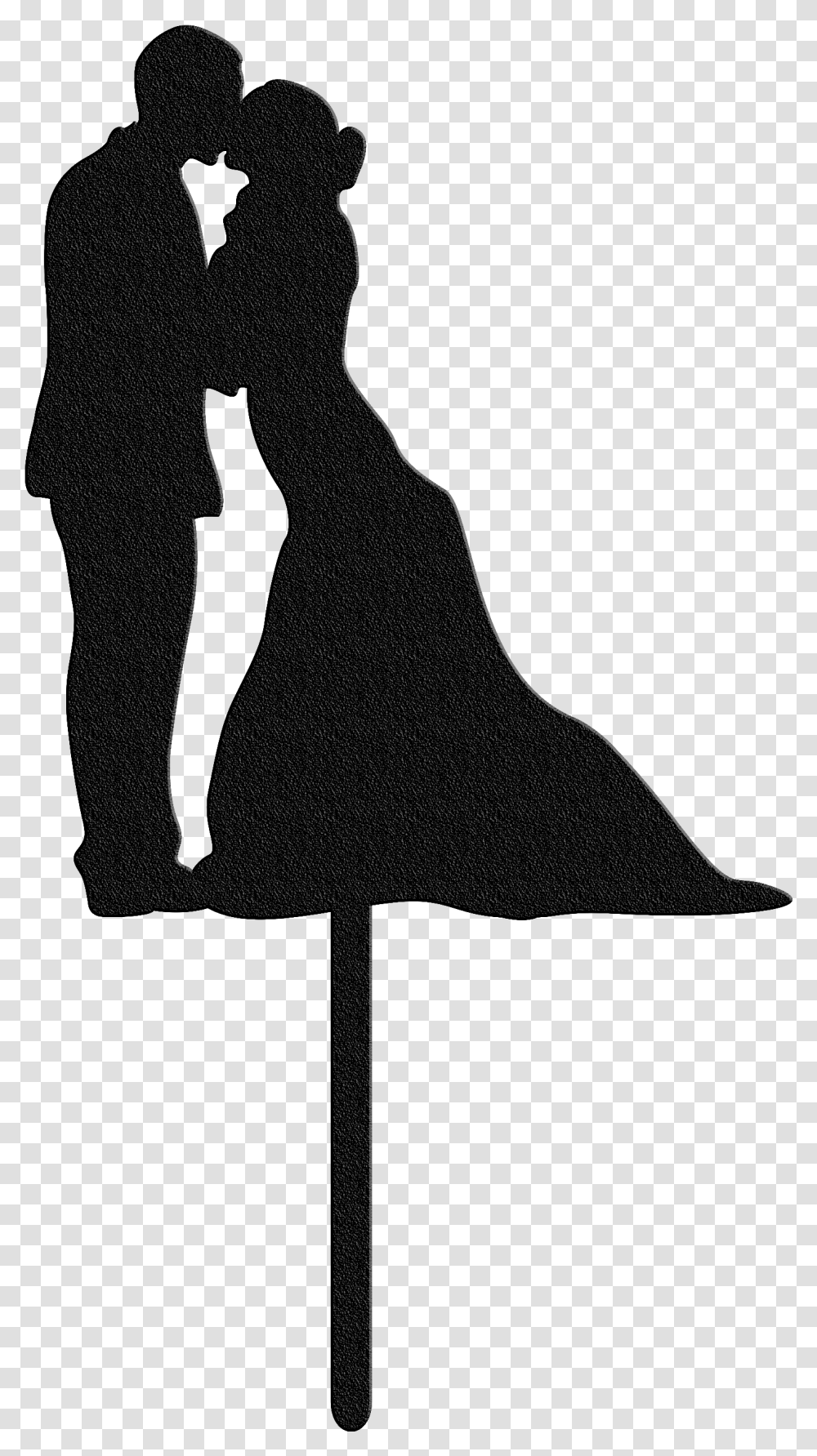 Bluewater Decor Wedding Couple Cake Topper Black Wedding Cake Topper Clipart, Person, Silhouette, Outdoors Transparent Png