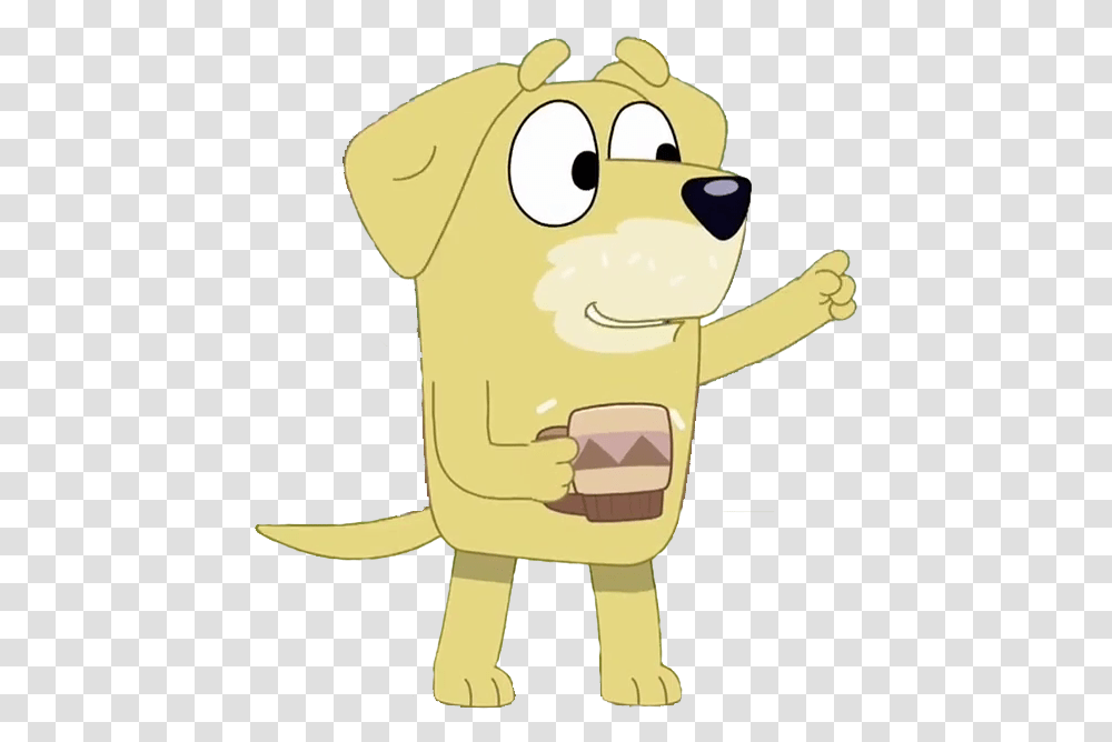 Bluey Wiki Lucky's Dad Bluey, Label, Toy, Figurine Transparent Png