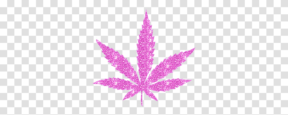 Blunt Clipart Tumblr Sparkly Pink Marijuana Leaf, Plant, Maple Leaf, Tree, Purple Transparent Png