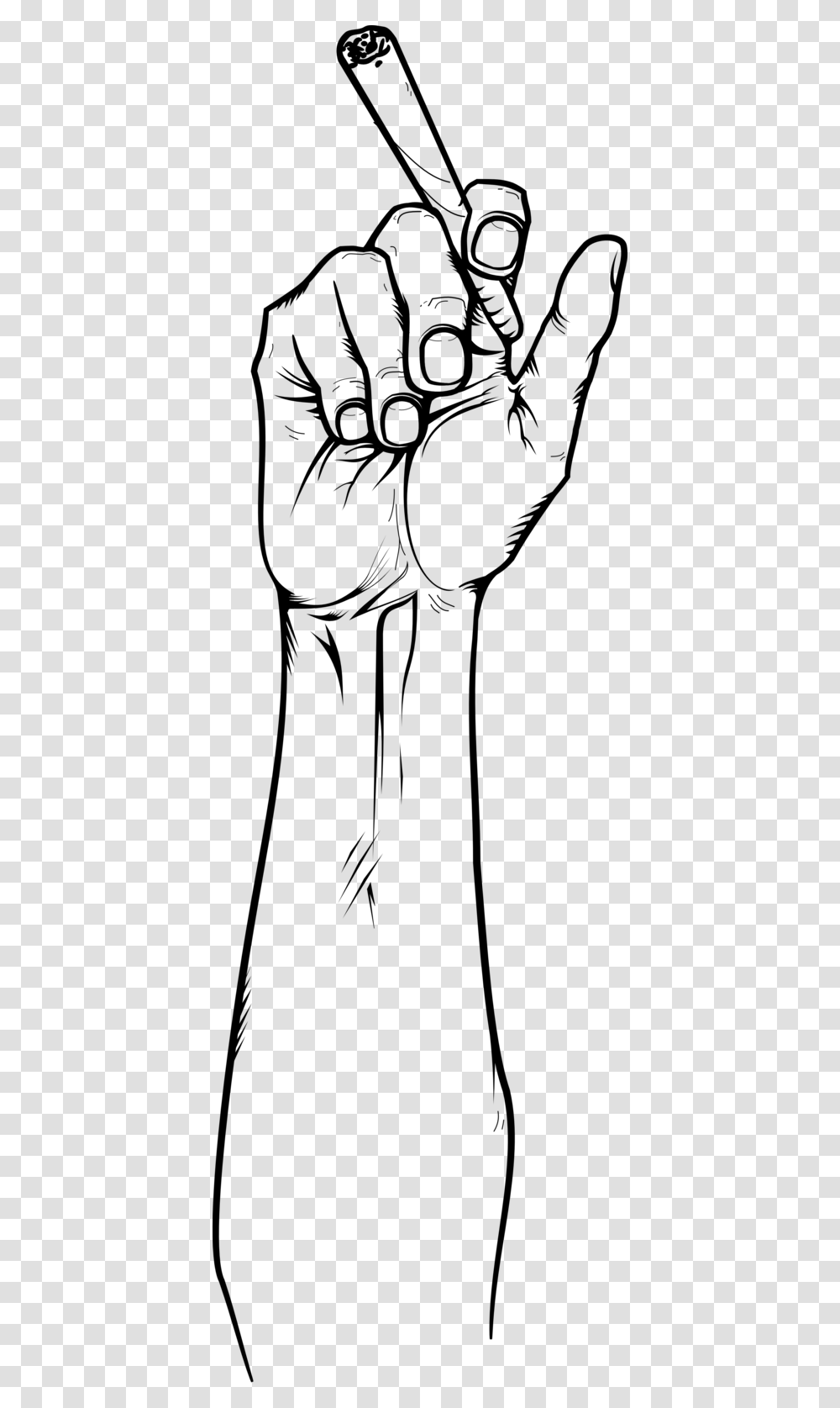 Blunt Drawing Hand Holding For Free Download, Gray, World Of Warcraft Transparent Png