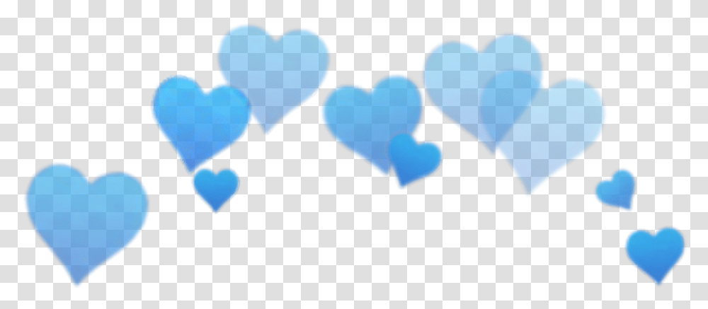Blur Filter Blue Heart Crown, Plectrum, Cupid Transparent Png