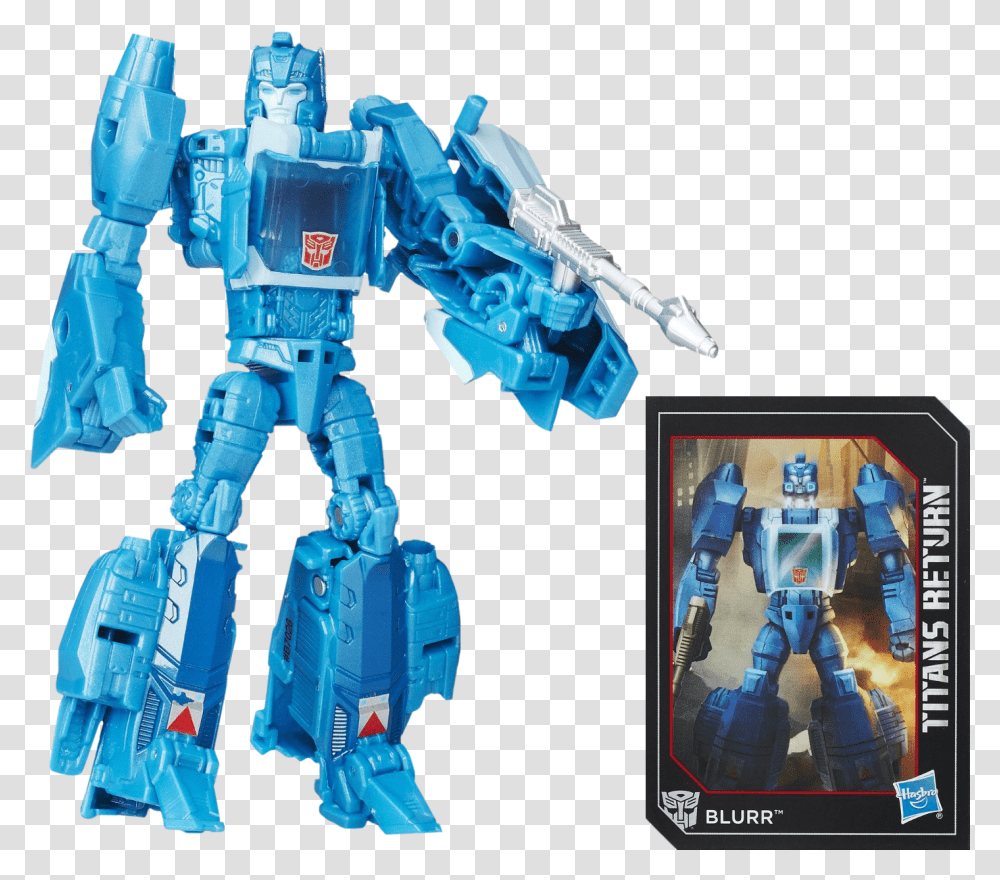 Blurr 6 Action Figure Transformers Titans Return Blurr, Toy, Robot, Overwatch Transparent Png