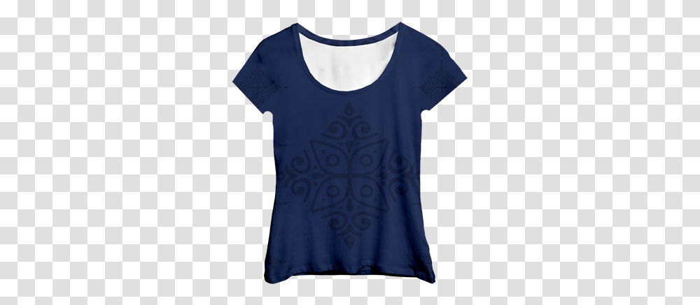 Blusa Azul Com Florais Mc Sweater, Apparel, T-Shirt, Tank Top Transparent Png