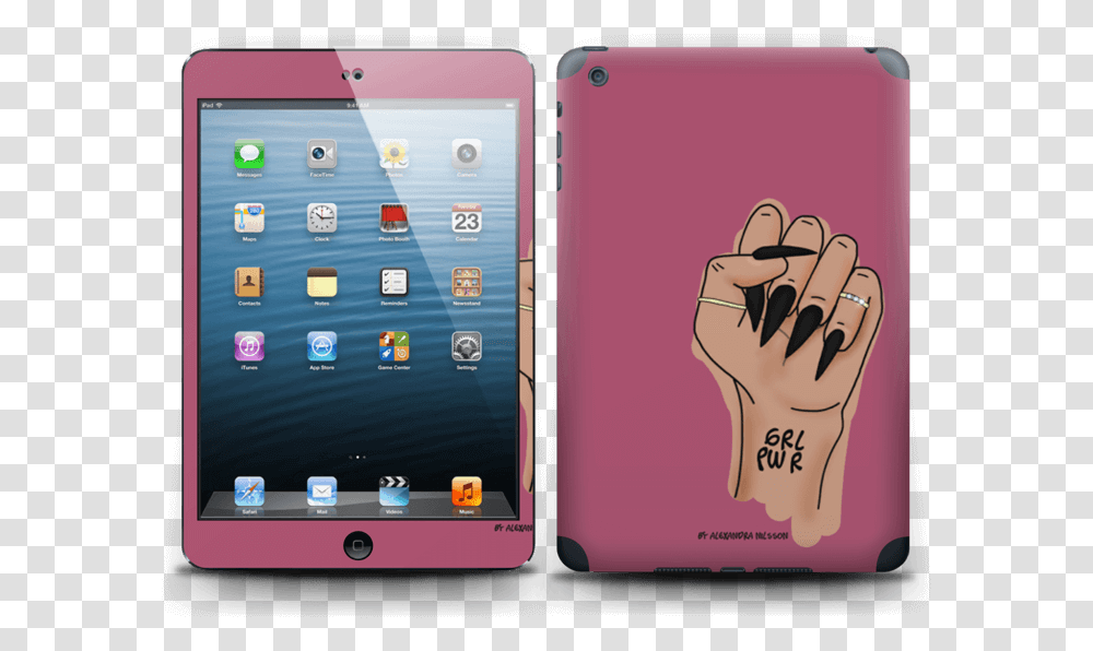 Blush Grl Power Skin Ipad Mini Pink Sparkle Ipad Case, Hand, Mobile Phone, Electronics, Cell Phone Transparent Png