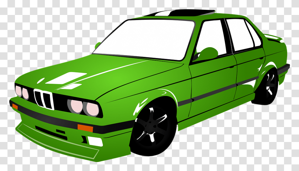 Bmw Car Green Free Vector Graphic On Pixabay Carros Antigos Verde, Transportation, Vehicle, Sedan, Pickup Truck Transparent Png