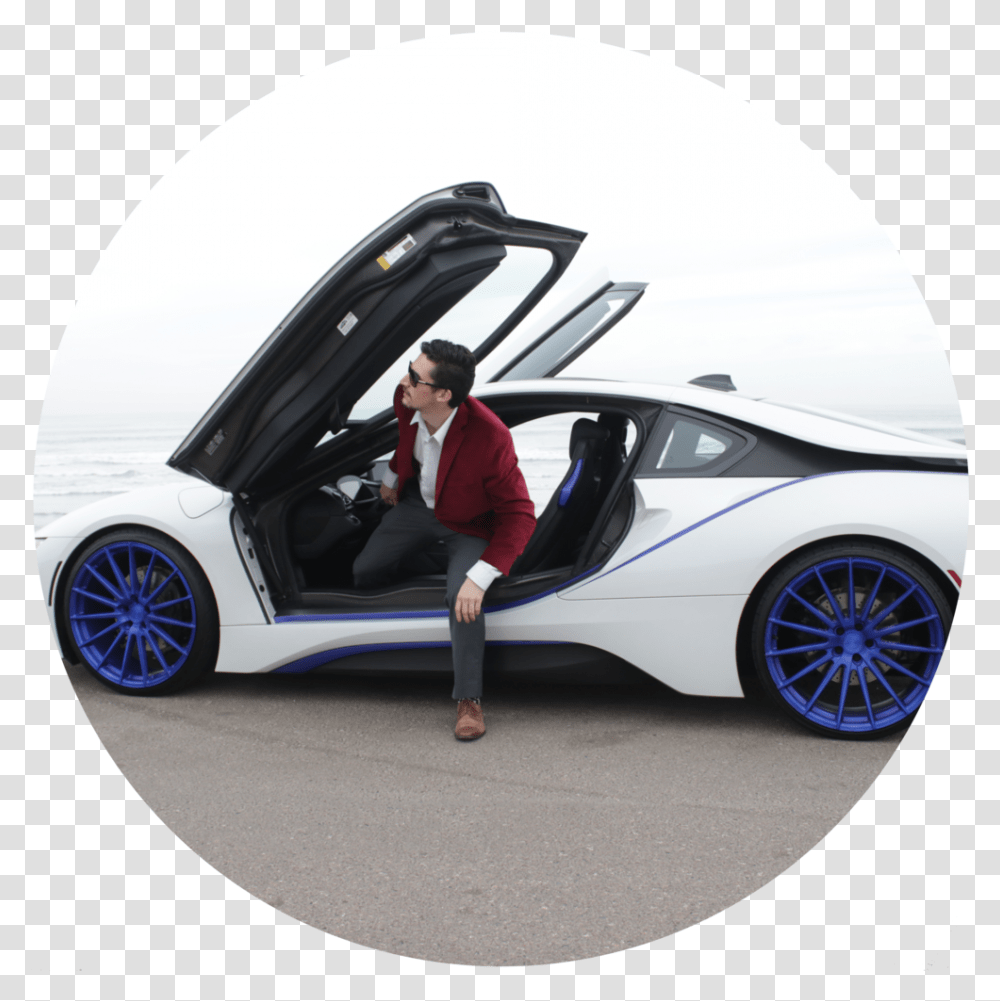 Bmw I8 Luxe Car Collective, Vehicle, Transportation, Automobile, Person Transparent Png