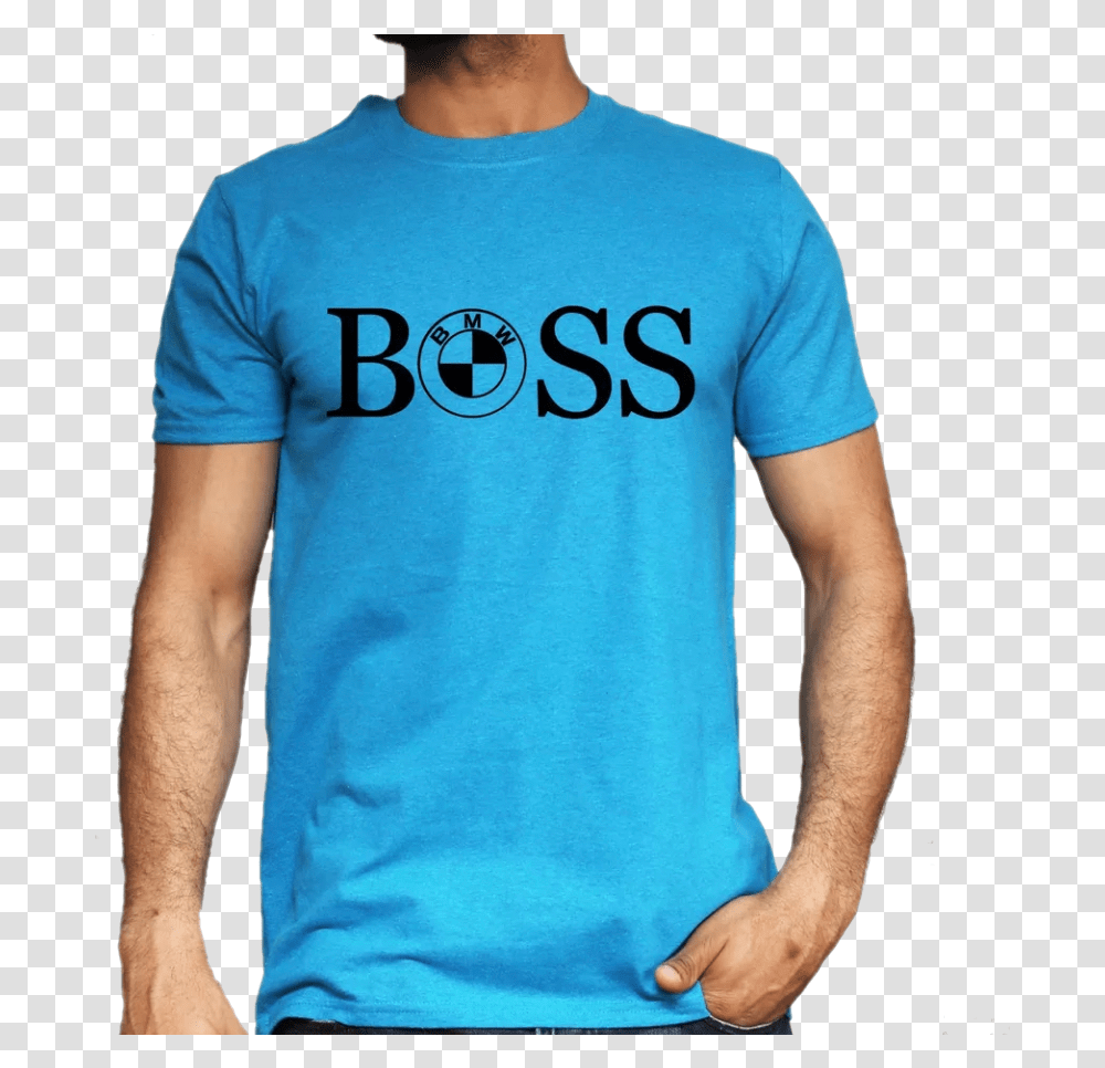 Bmw Logo Boss T Shirt 100 Cotton Arabic Islamic T Shirt, Clothing, Apparel, T-Shirt, Sleeve Transparent Png