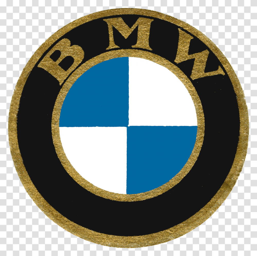 Bmw Logo Zeichen Geschichte Automarken Logoscom Bmw Logos History, Rug, Symbol, Gold, Emblem Transparent Png
