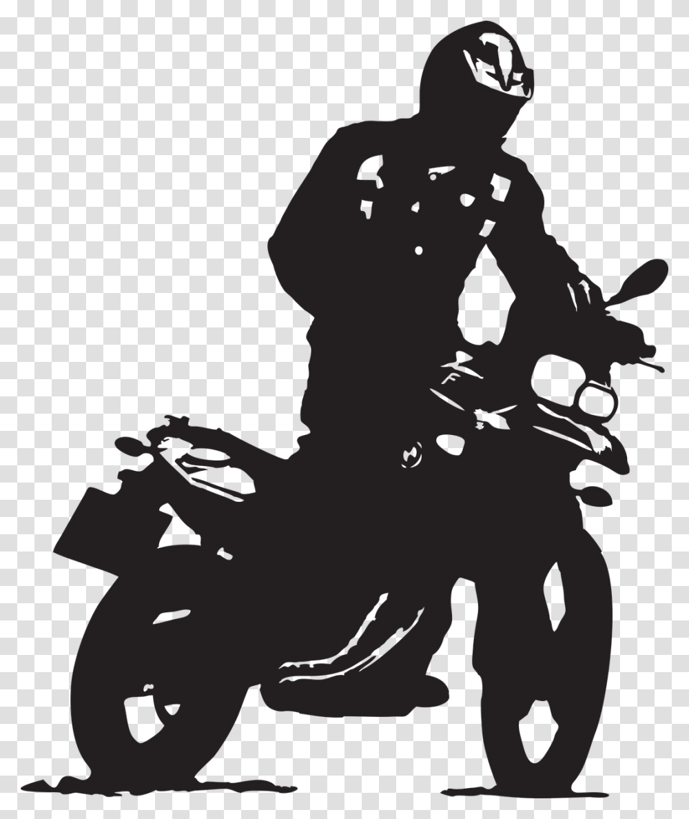 Bmw Moto Motorcycle Adventure Travel Rider Enduro Adventure Motorcycle Clipart, Silhouette, Kneeling, Stencil Transparent Png