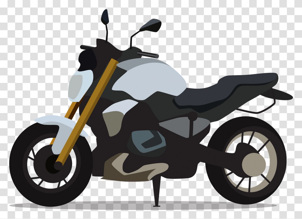 Bmw Motorcycle Clipart Free Download Motorcycle, Transportation, Vehicle, Lawn Mower, Atv Transparent Png