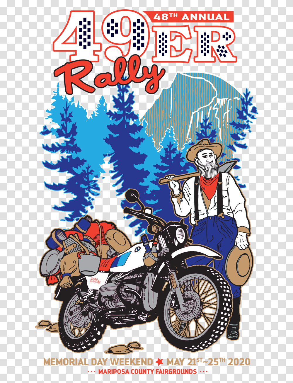 Bmw Motorcycle Club Of Northern California 49er Motorcycle, Vehicle, Transportation, Tree, Plant Transparent Png
