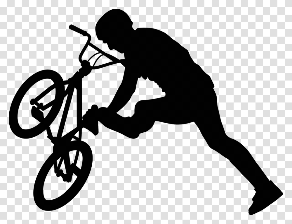 Bmx Bike Sport Man Cycling Sports Character, Gray, World Of Warcraft Transparent Png