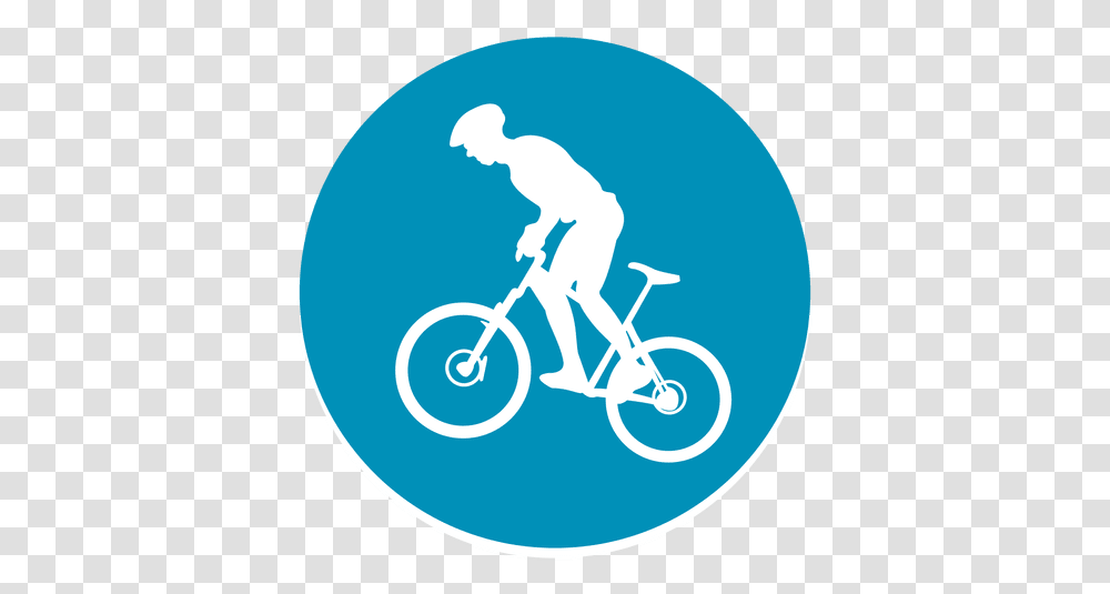 Bmx Sport Circle Icon & Svg Vector File Sport Circle Icon, Bicycle, Vehicle, Transportation, Person Transparent Png