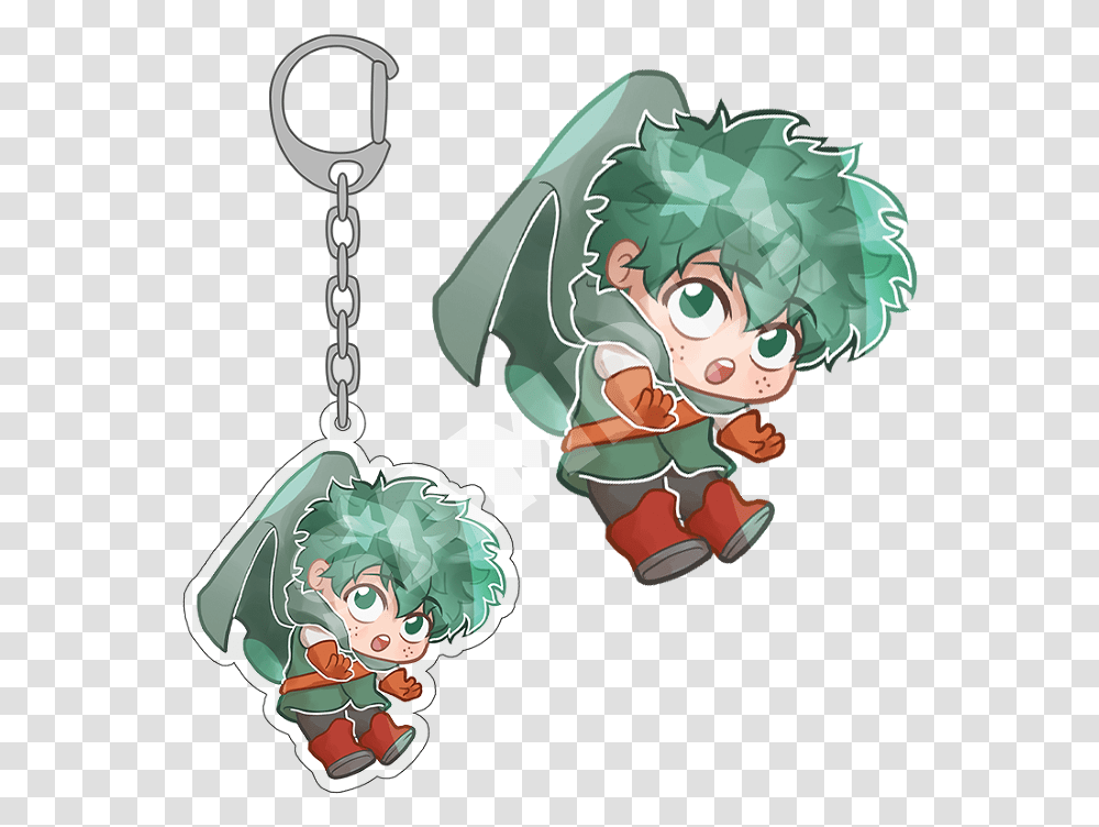 Bnha Fantasy Deku Acrylic Charm Fictional Character, Jewelry, Accessories, Accessory, Earring Transparent Png