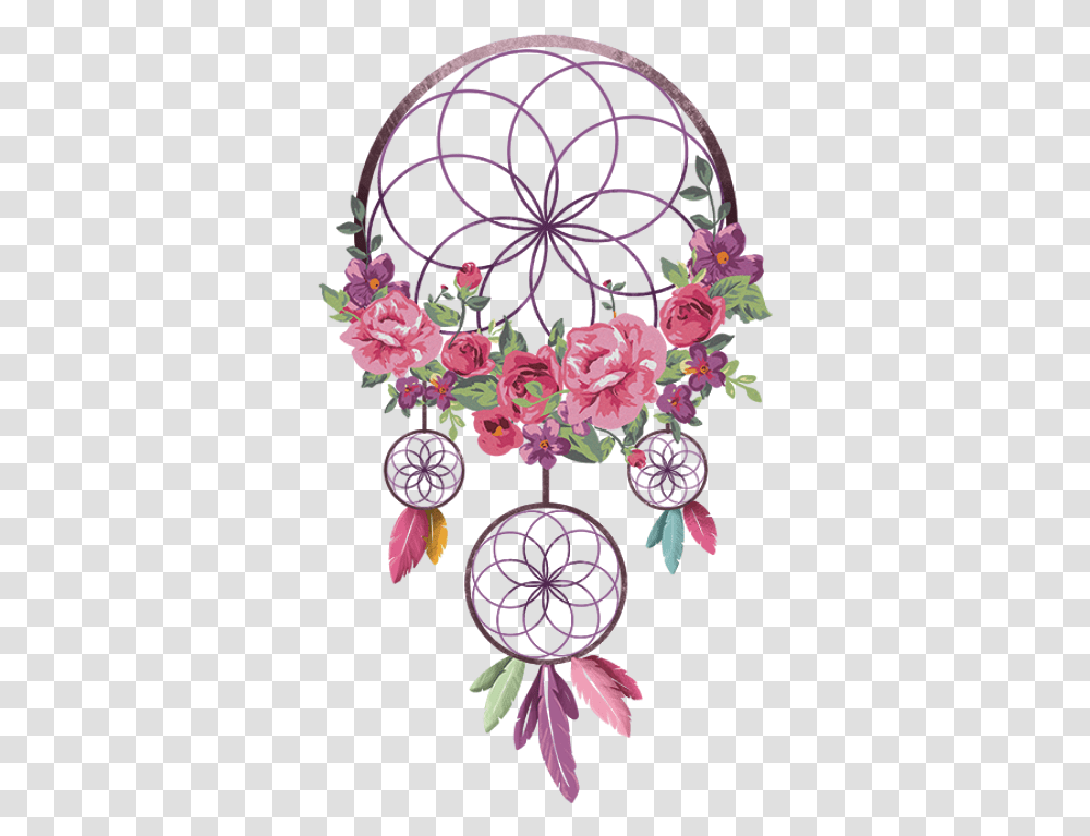 Bnw Dream Catcher And Edit Image Pink Dream Catcher, Floral Design, Pattern Transparent Png