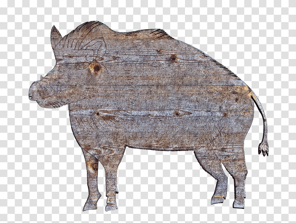 Boar Holzfigur Figure Wood Animal Cut Out Sawn, Mammal, Wildlife, Cross, Archaeology Transparent Png