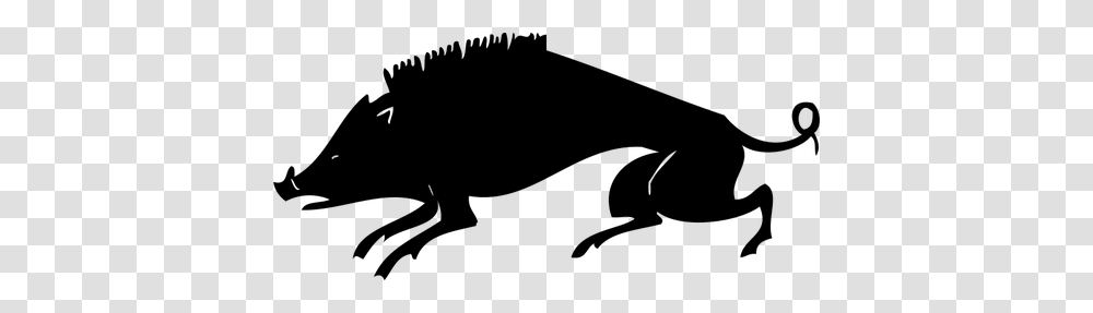 Boar Silhouette Vector Image, Gray, World Of Warcraft Transparent Png