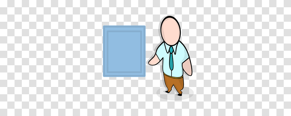 Board Person, Standing, Tie Transparent Png