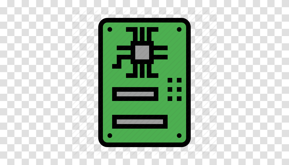 Board Computer Hardware Main Motherboard Pcb Icon, Road Sign, Electronic Chip, Electronics Transparent Png