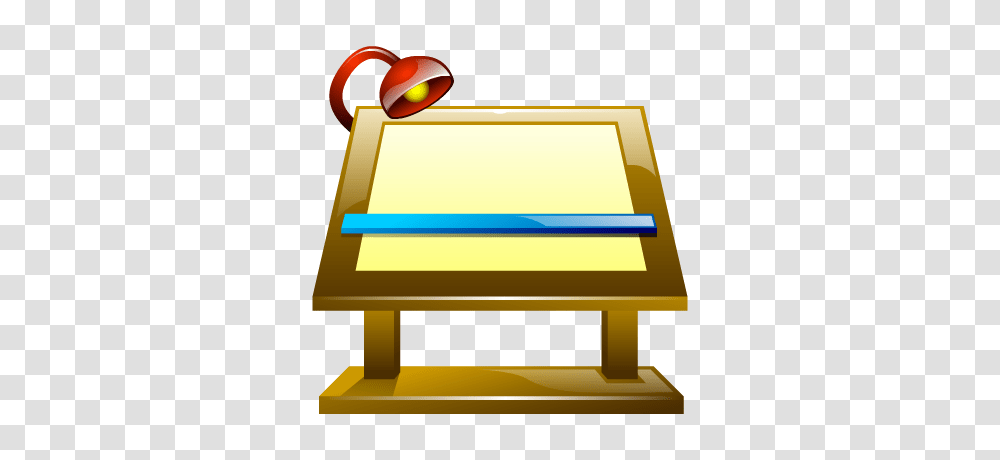 Board Drawing Icon, Table, Furniture, Gold Transparent Png
