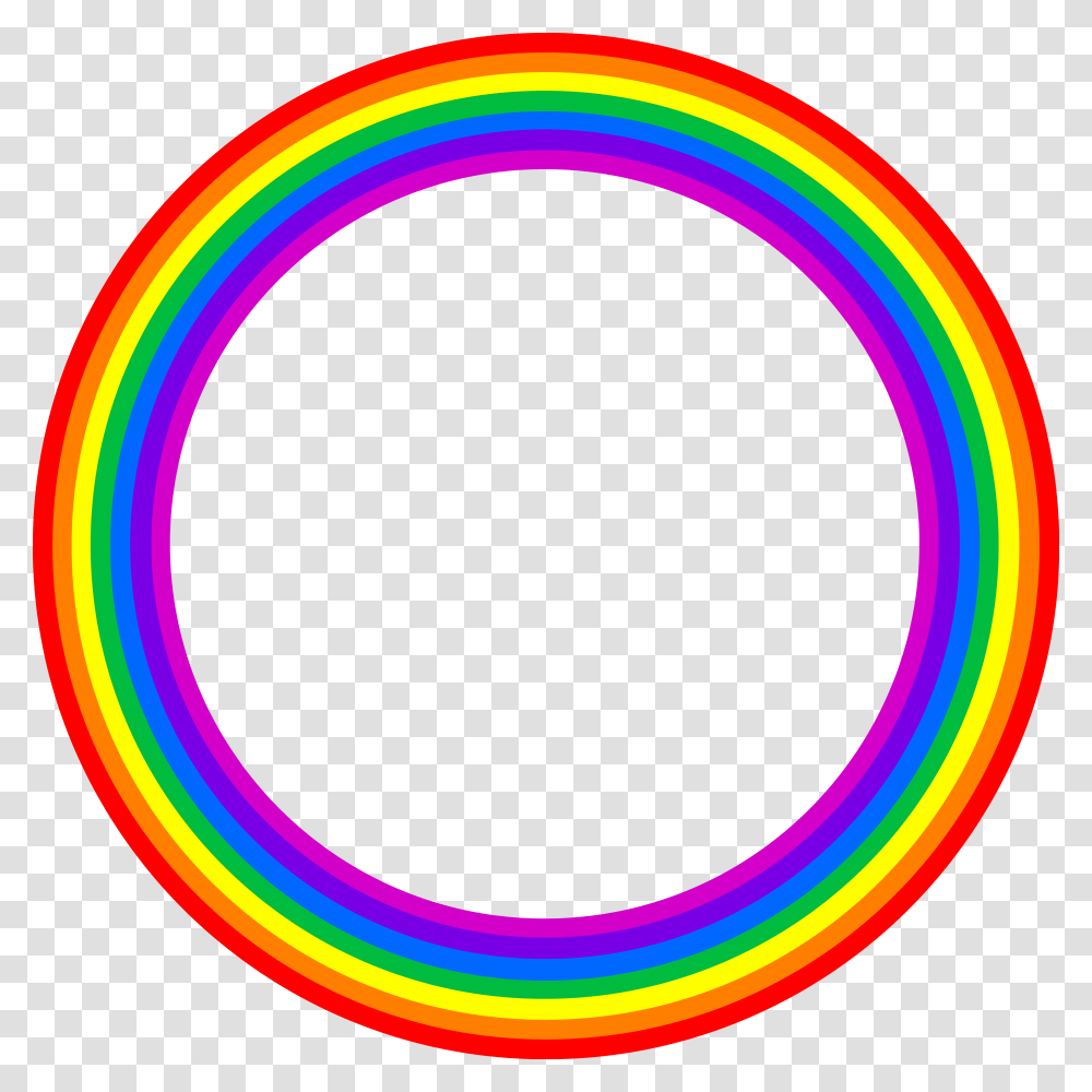 Boardes Rainbow Circle, Oval, Hoop, Light, Pattern Transparent Png
