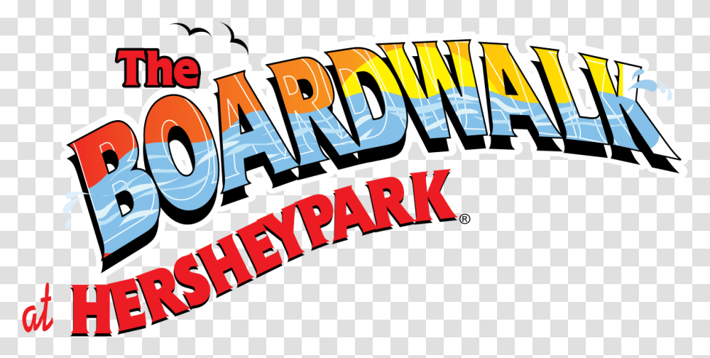 Boardwalk At Hersheypark Logo, Word, Label, Leisure Activities Transparent Png