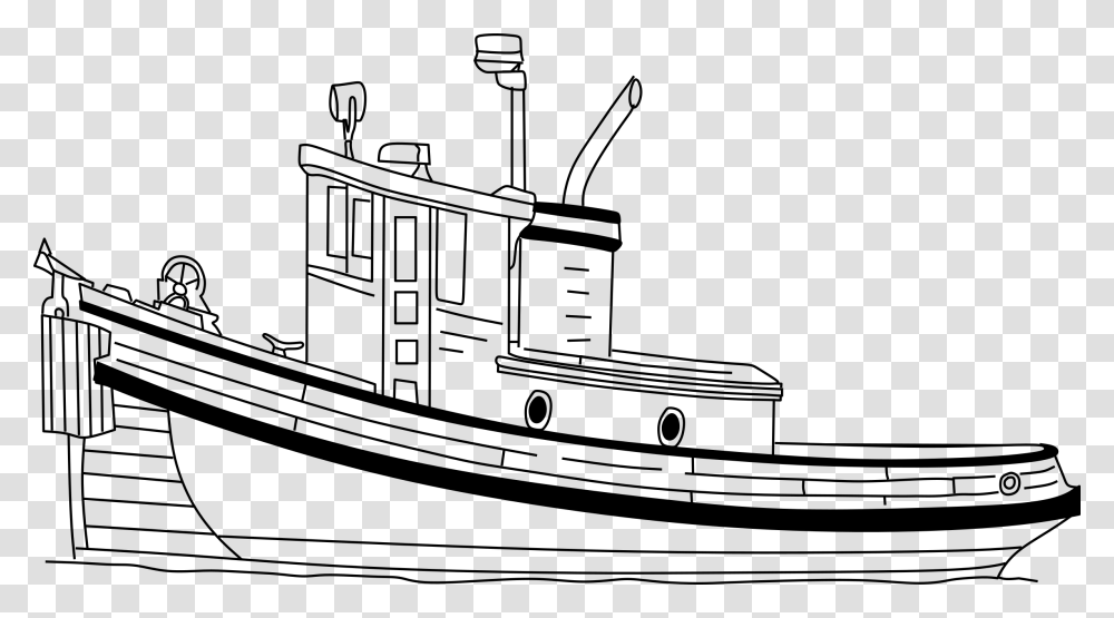 Boat Clipart Tug Boat Colouring, Gray, World Of Warcraft Transparent Png