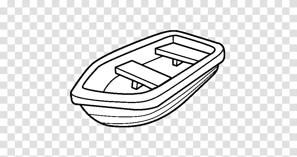 Boat Coloring, Vehicle, Transportation, Rowboat, Mixer Transparent Png