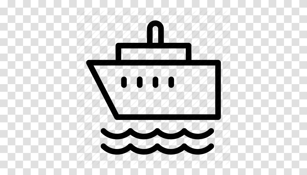 Boat Cruise Ship Transport Travel Icon, Pottery, Silhouette, Teapot Transparent Png