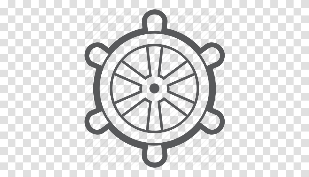 Boat Helm Ship Steering Transport Vehicle Wheel Icon, Spoke, Machine, Alloy Wheel, Tire Transparent Png