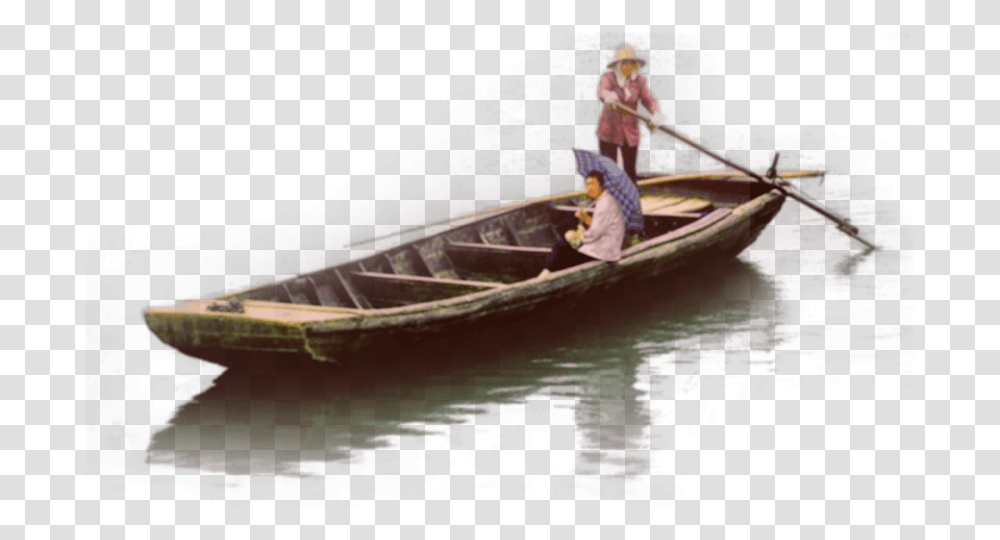 Boat Man Water Fishing Fishing Boat, Canoe, Rowboat, Vehicle, Transportation Transparent Png